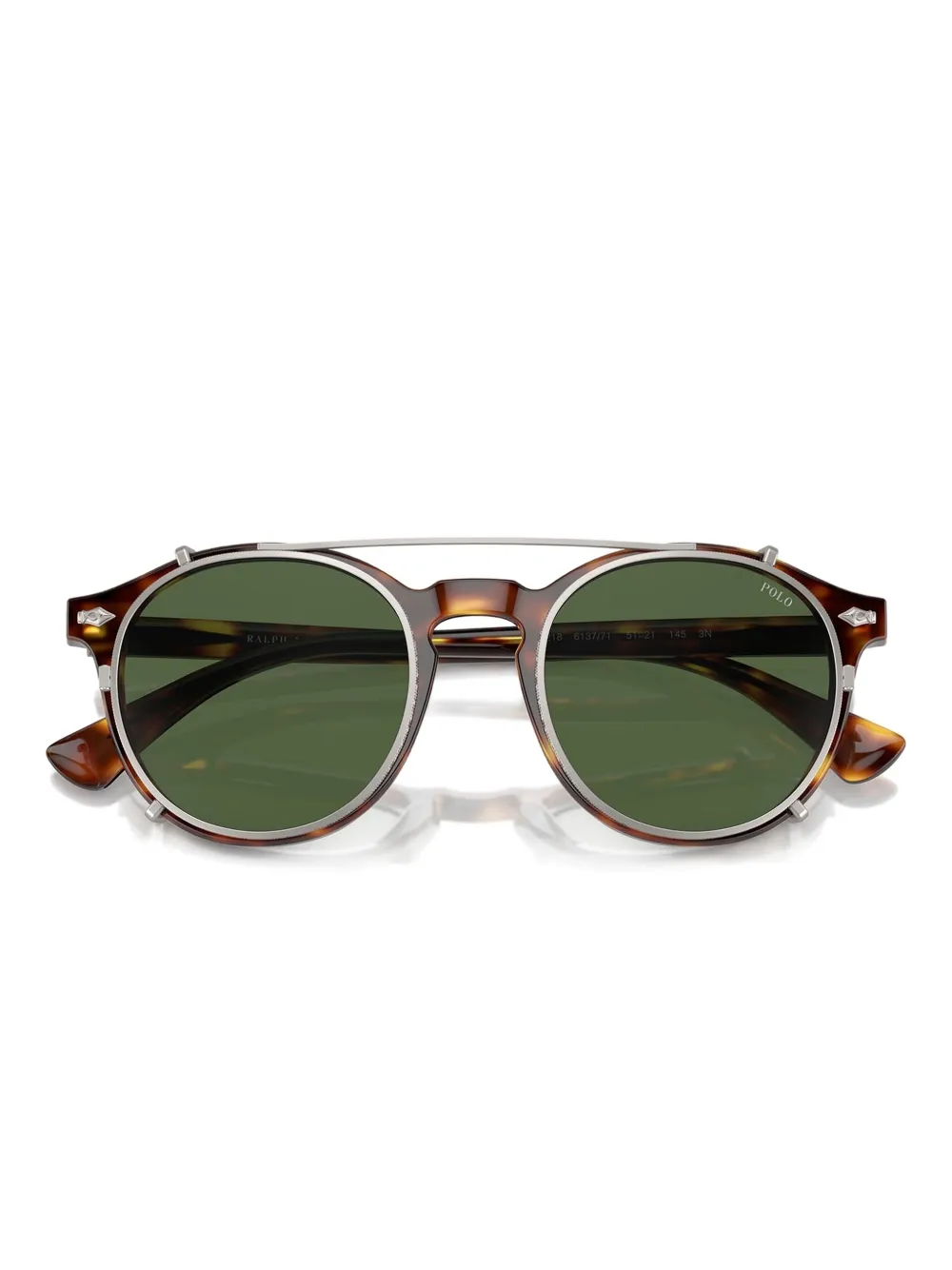 Polo Ralph Lauren Bril met rond montuur Bruin