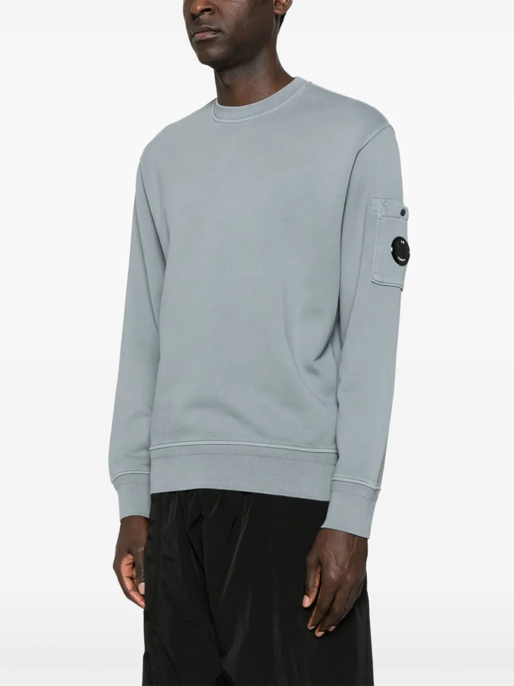 Shop C.p. Company Cotton Sweatshirt In Grey