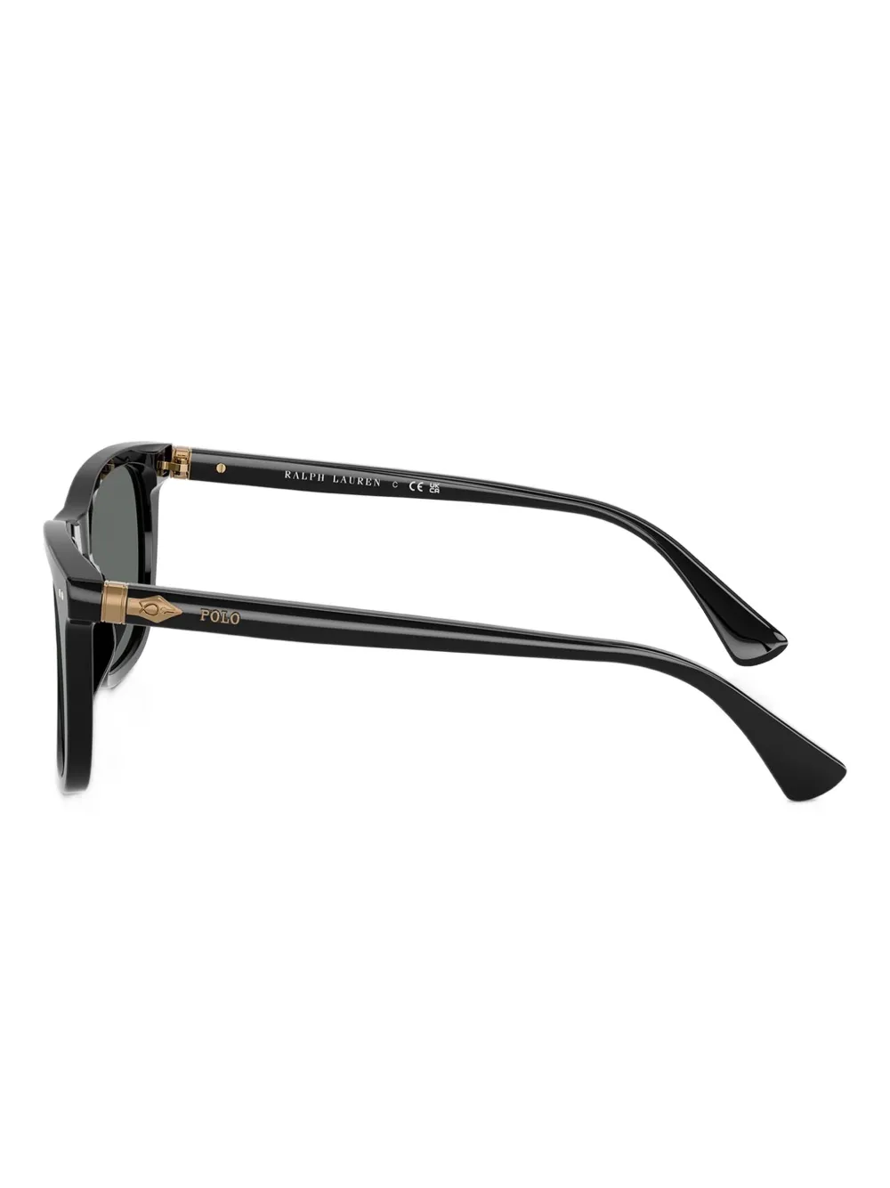 POLO RALPH LAUREN EYEWEAR Zonnebril met vierkant montuur Zwart