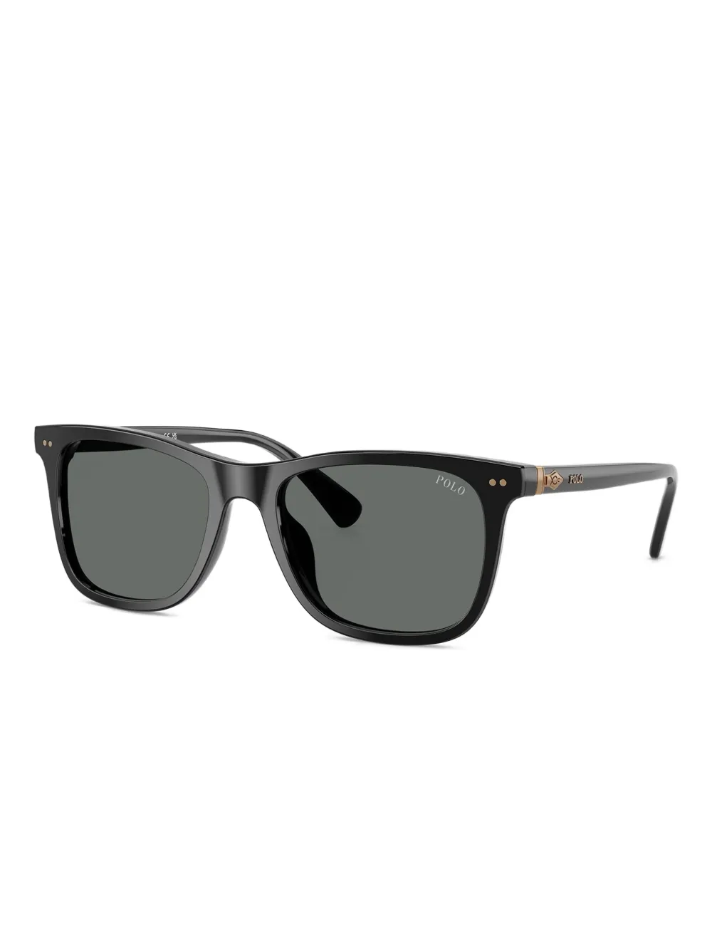 POLO RALPH LAUREN EYEWEAR Zonnebril met vierkant montuur Zwart