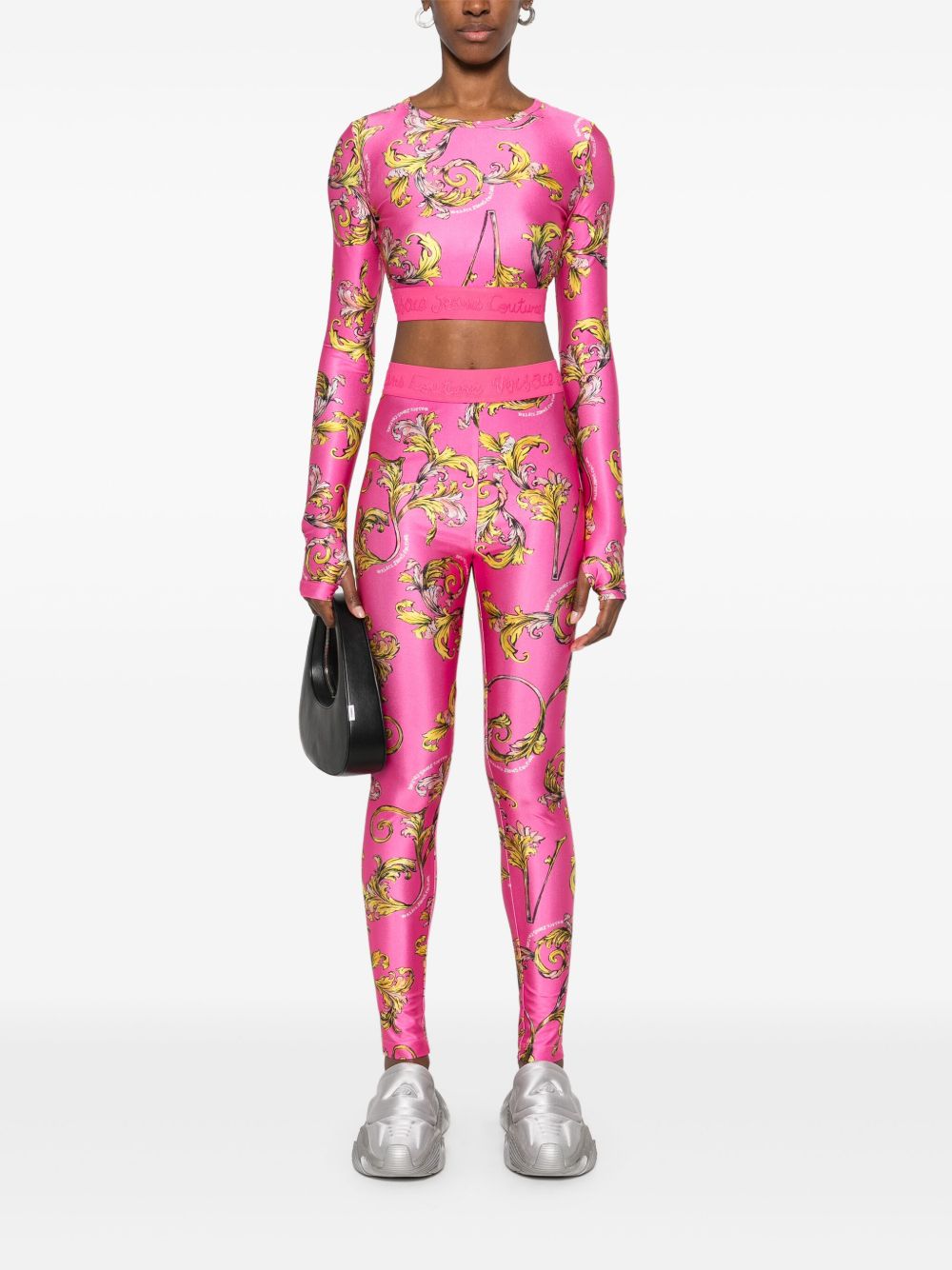 Versace Jeans Couture Barocco-prints top - Roze