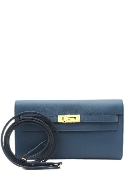 Hermès Pre-Owned 2024 Evercolor Kelly To Go Wallet crossbody bag