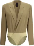 Petar Petrov tailored bodysuit - Green