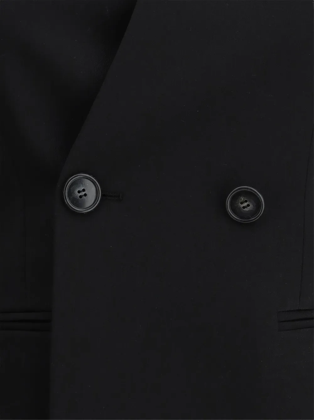 THE ANDAMANE Blazer met dubbele rij knopen Zwart
