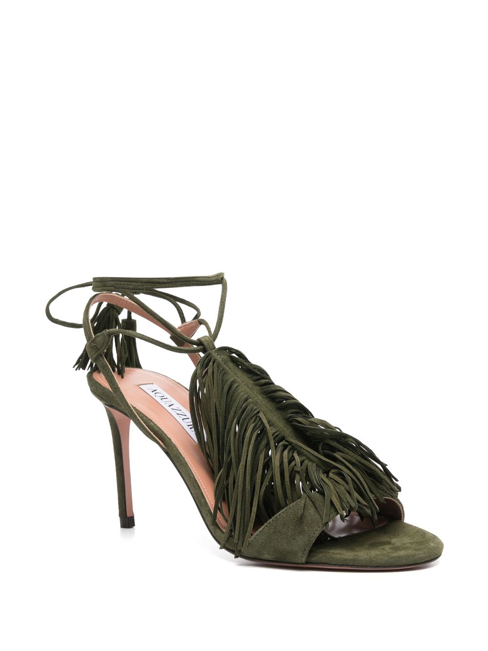 Aquazzura 85 mm Gytane sandalen - Groen