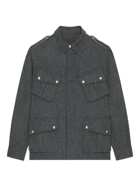 Givenchy flap-pocket wool shirt jacket