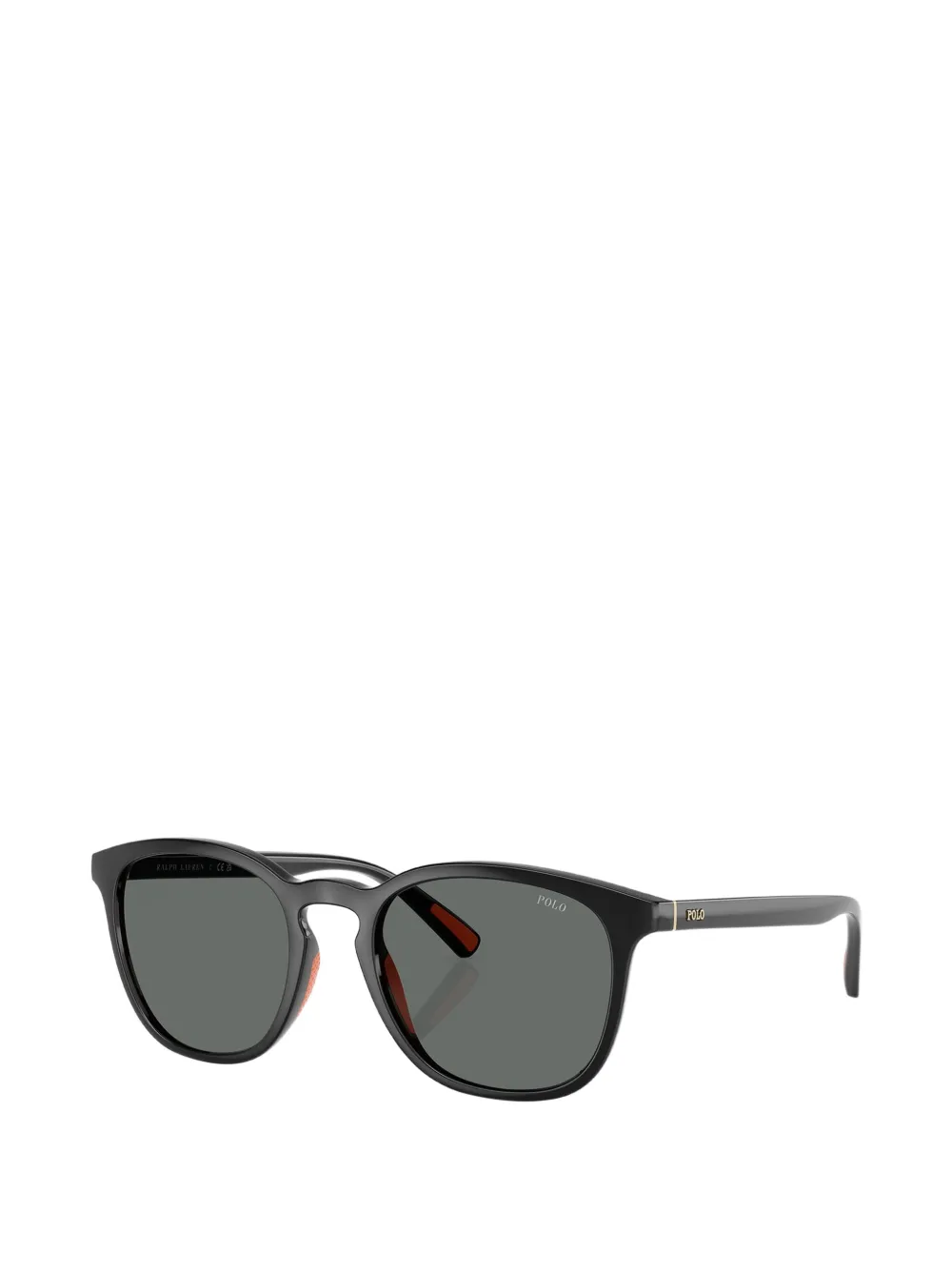 POLO RALPH LAUREN EYEWEAR Zonnebril met vierkant montuur en logoprint Zwart