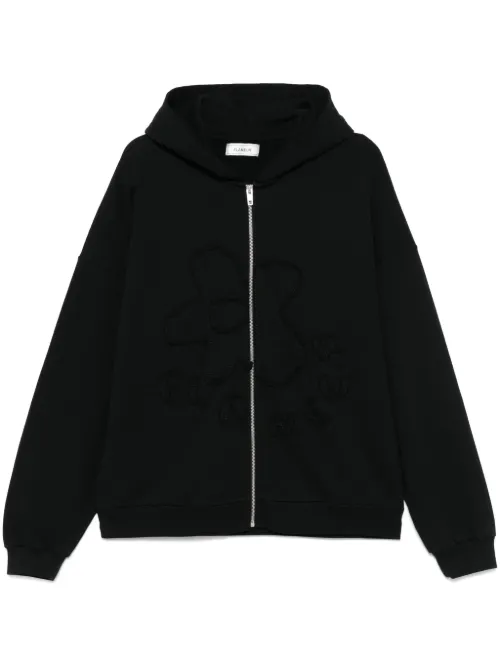 Hoodie à patchs fleurs - FLÂNEUR - Modalova