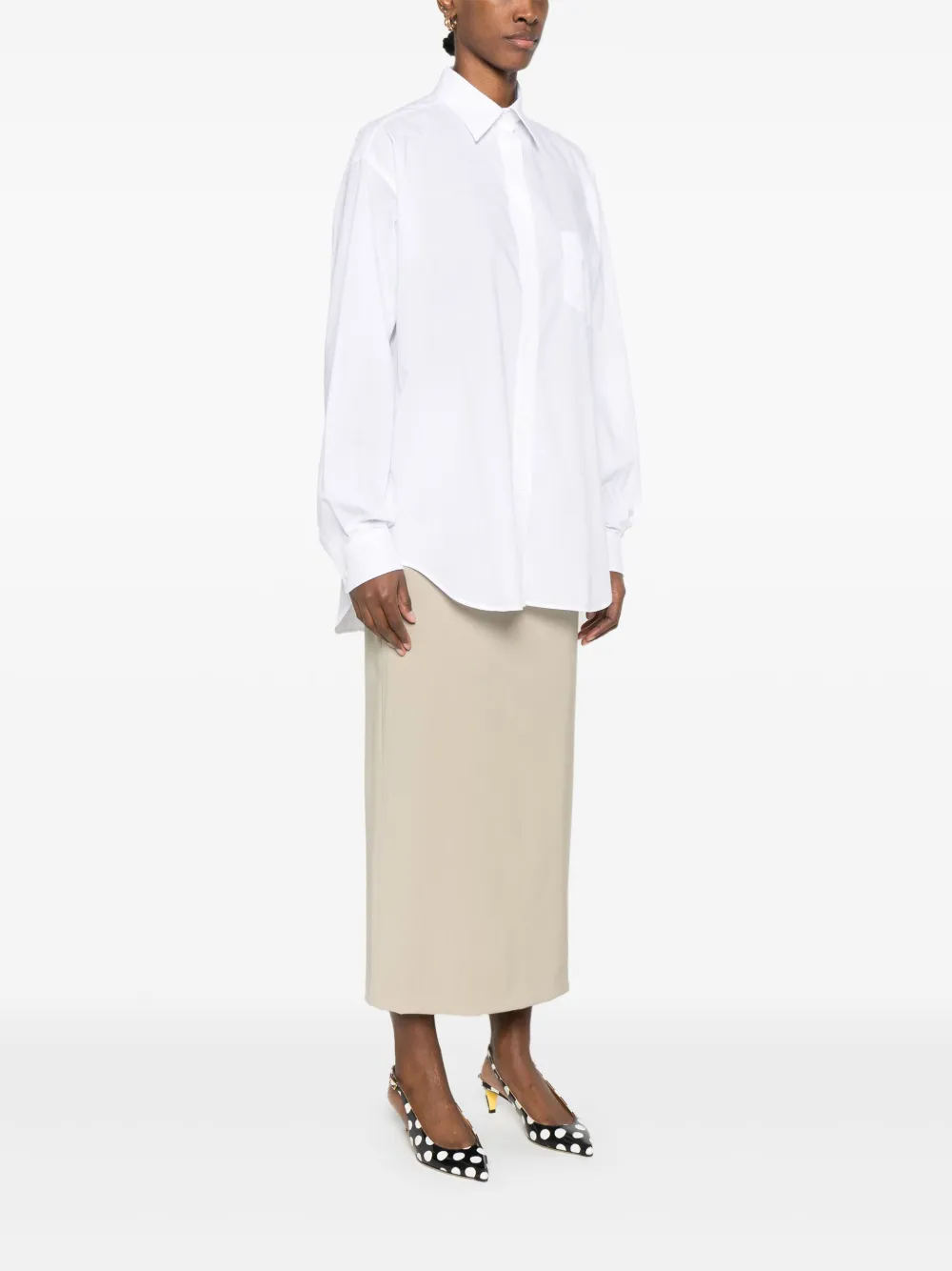 Moschino Katoenen overhemd Wit