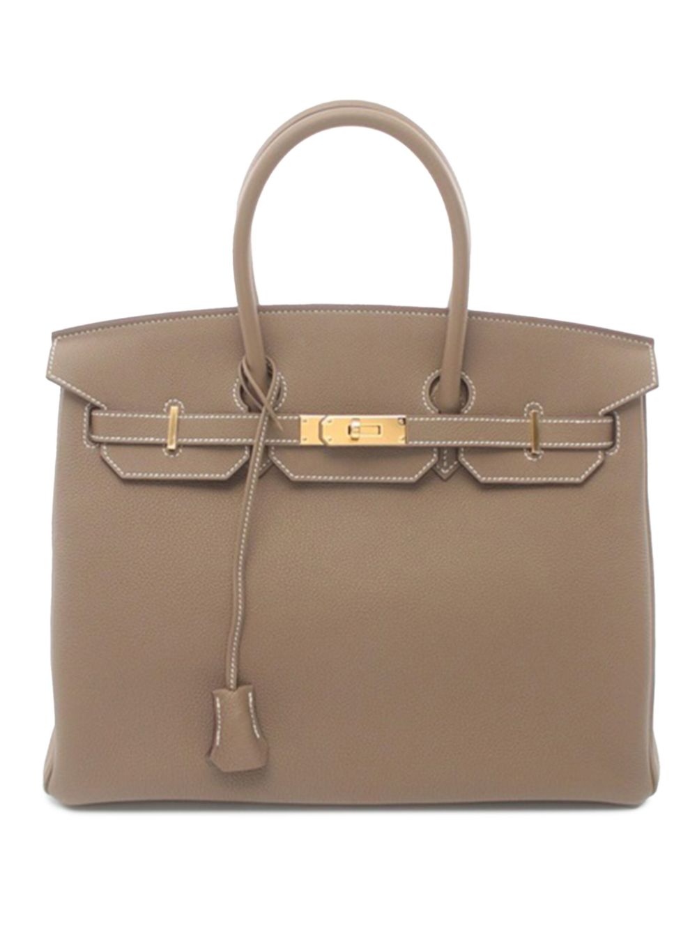 Hermès Pre-Owned 2024 Togo Birkin Retourne 35 handbag - Brown