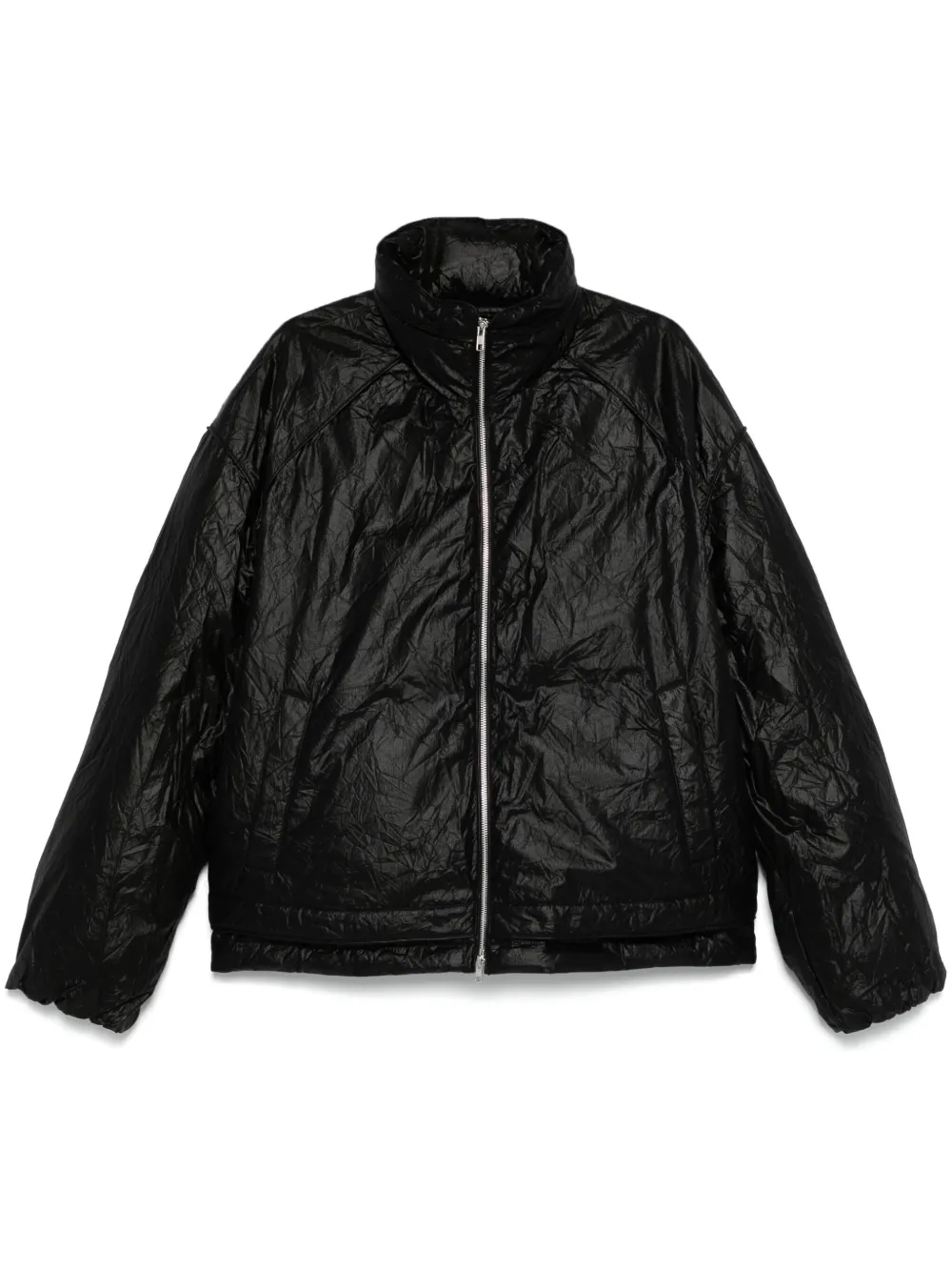 crinkled puffer jacket