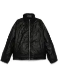 Juun.J crinkled puffer jacket - Black