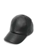 Courrèges leather baseball cap - Black