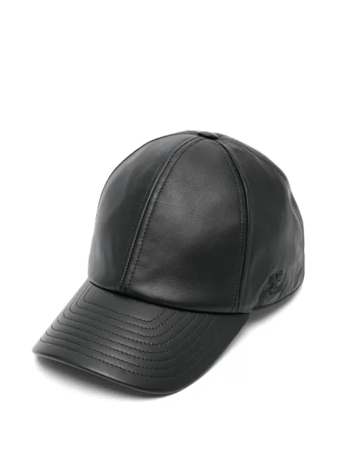 Courrèges كاب بيسبول جلد