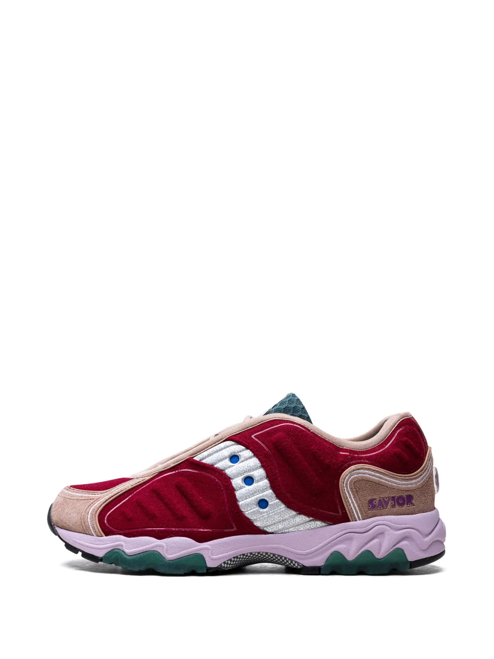 Saucony x Jae Tips Matrix "Burgundy Tan Multicolour" sneakers Burgundy tan multicolor