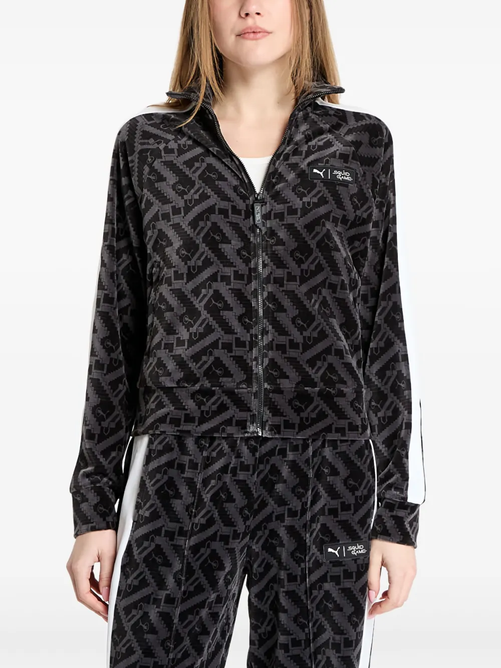 PUMA x Squid Game T7 track jacket | Black | Image 1