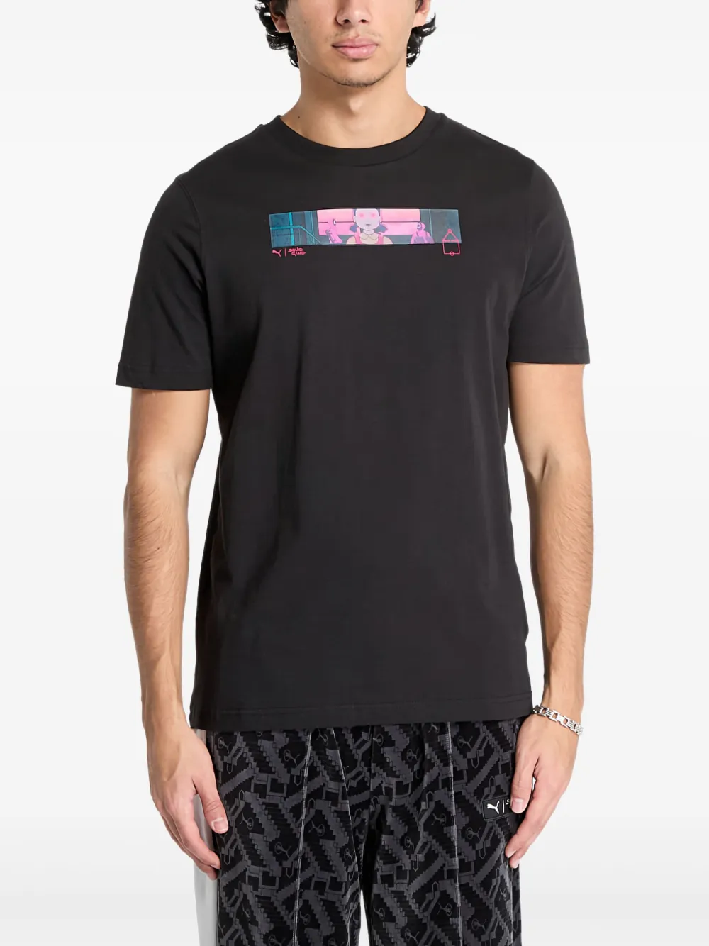 PUMA Katoenen T-shirt Zwart