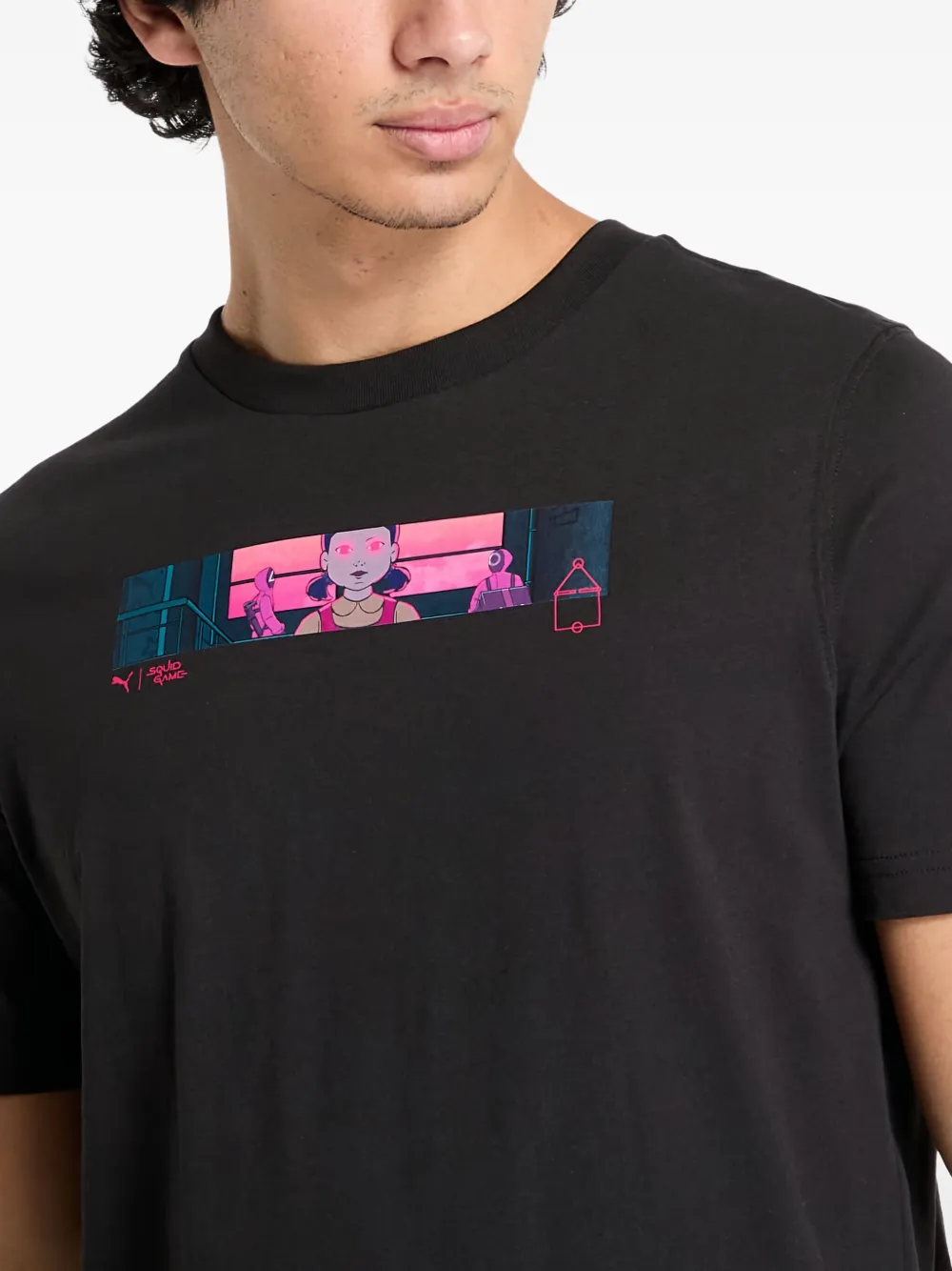 PUMA Katoenen T-shirt Zwart