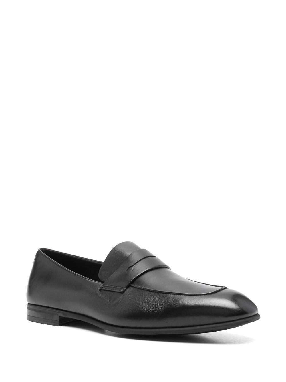 Zegna Leren loafers - Zwart