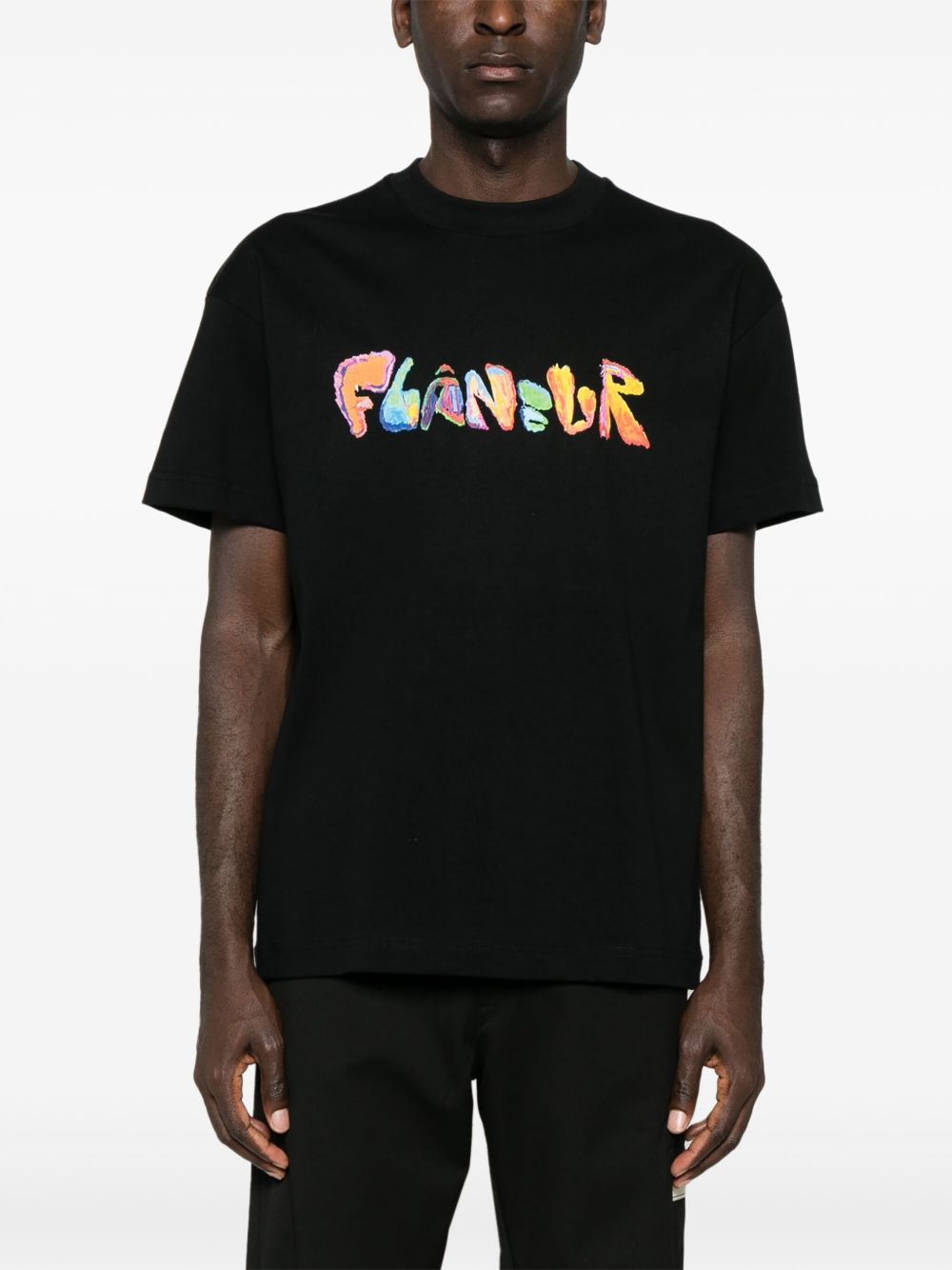 FLÂNEUR Markerstift T-shirt - Zwart