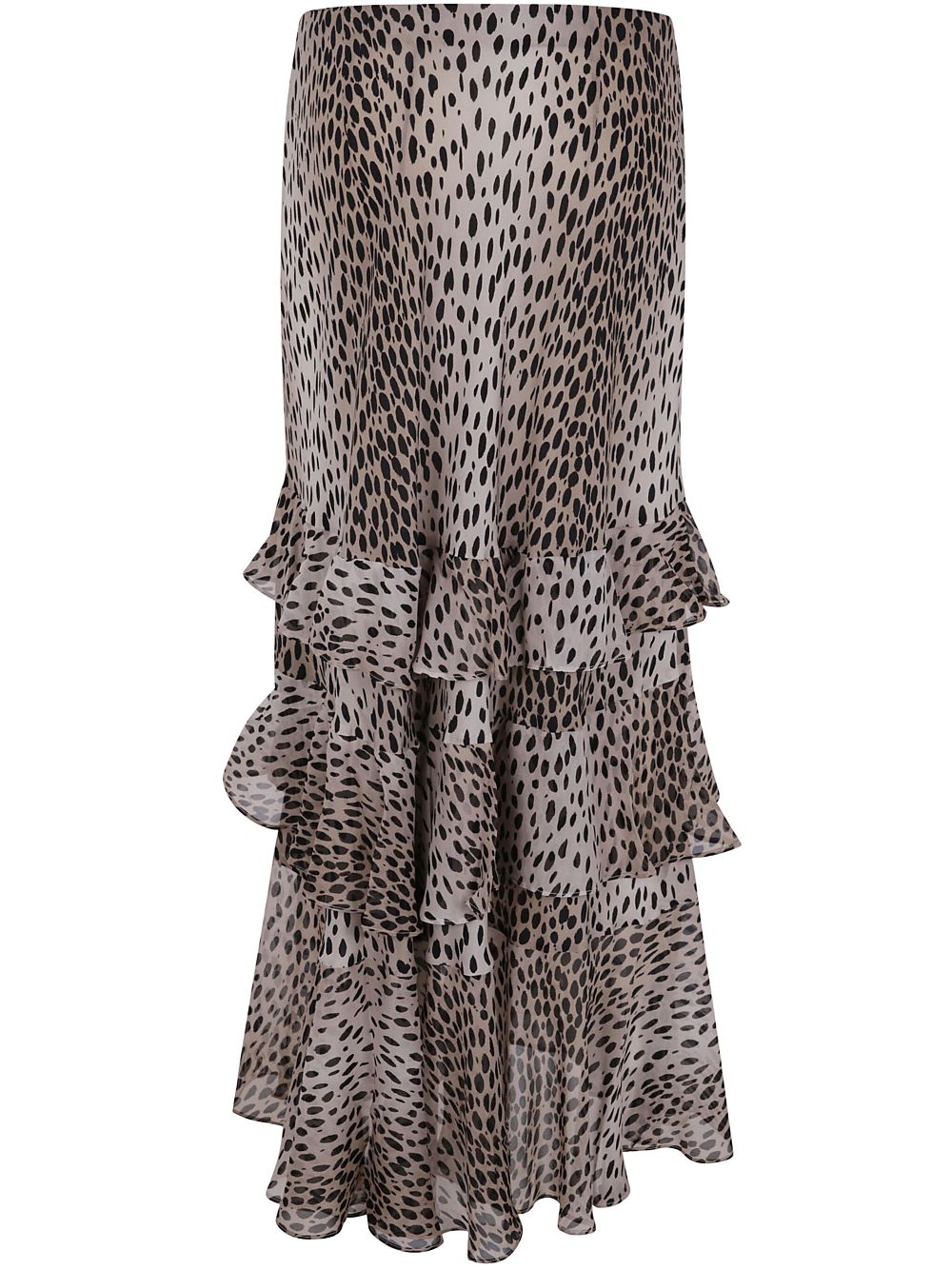 Rixo leopard-print skirt - Beige