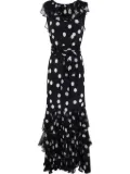Rixo polka-dot maxi dress - Black