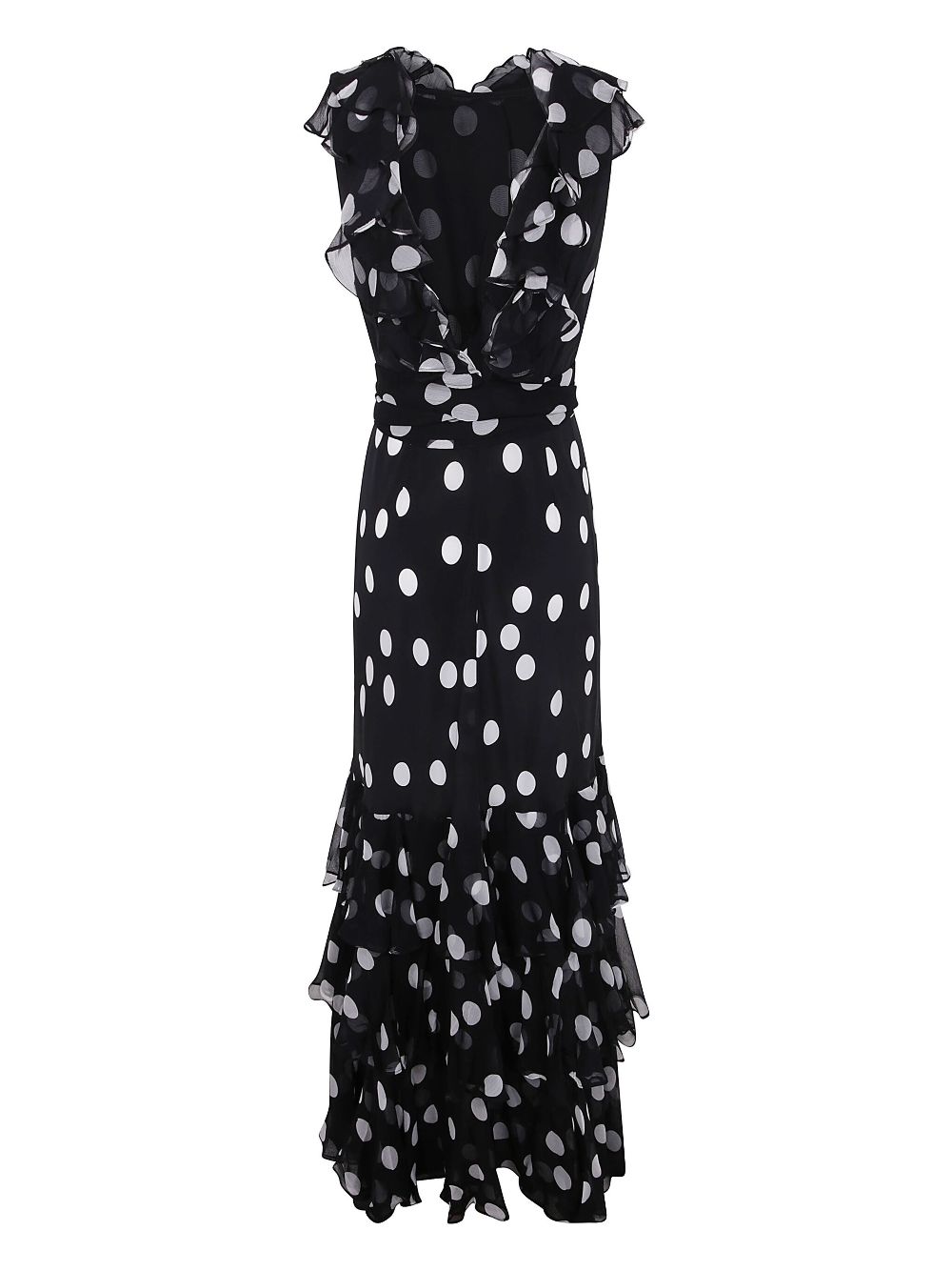 Rixo polka-dot maxi dress - Zwart