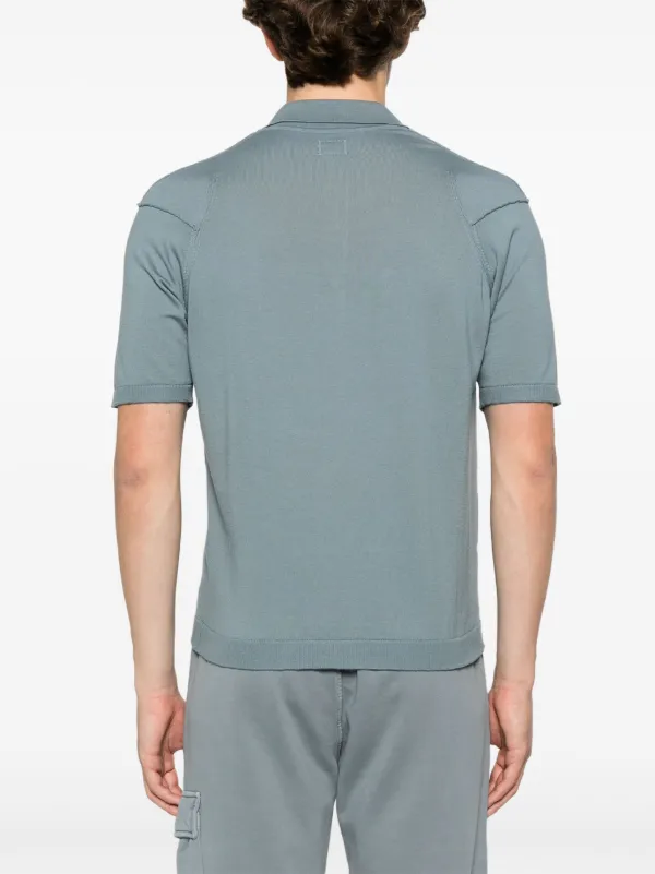 c.p.company ニットシャツ C.P. Company ニット ポロシャツ | ブルー | FARFETCH JP