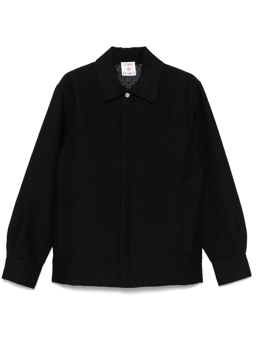 Casablanca jacquard shirt jacket - Black