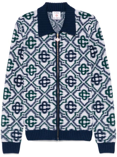 Casablanca monogram-jacquard cardigan