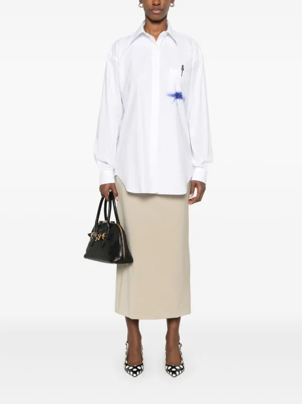 Moschino pen-print Shirt | White | FARFETCH