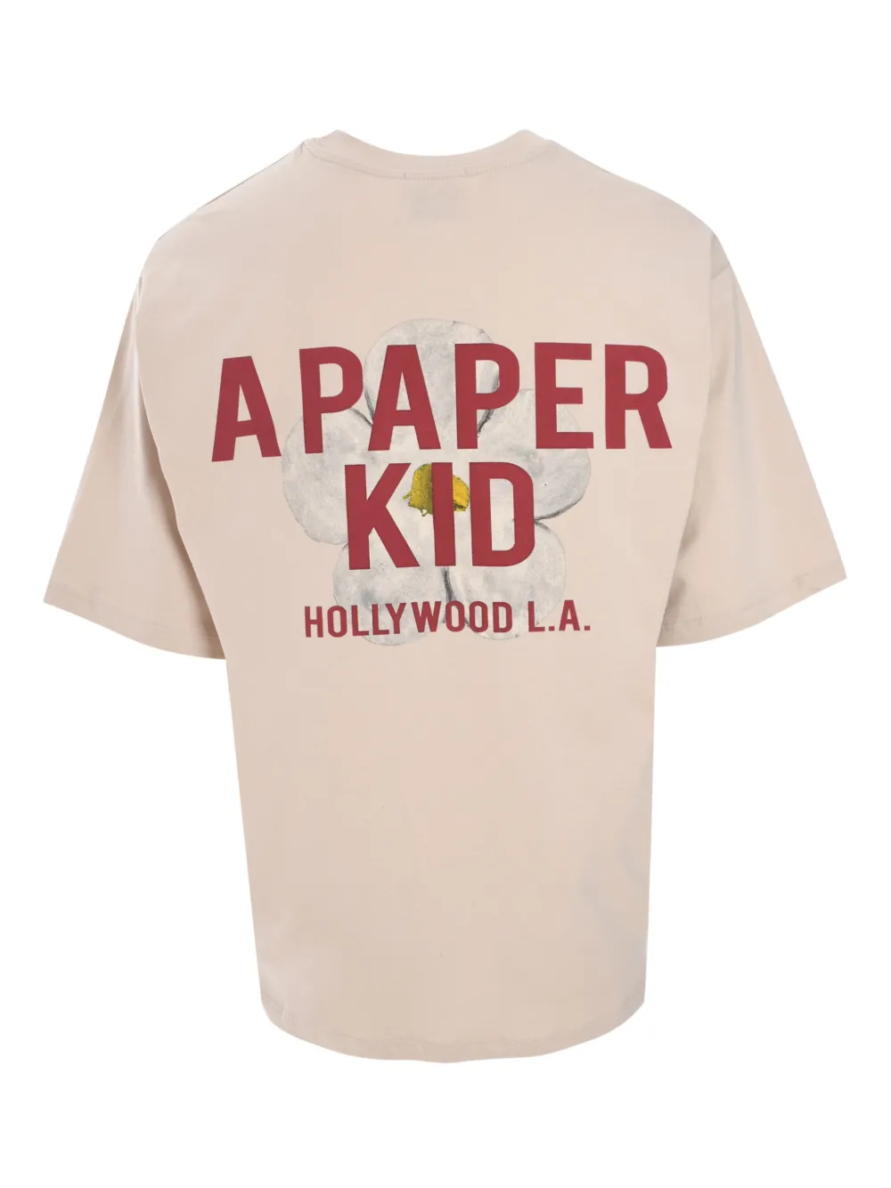 A Paper Kid logo-print T-shirt - Beige