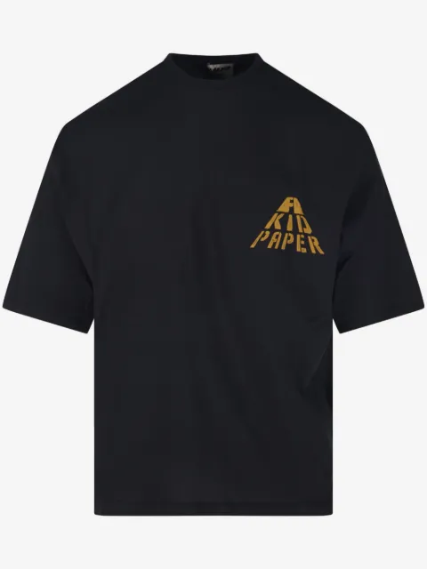 A Paper Kid t-shirt en coton à logo
