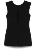 Róhe open-back top - Black