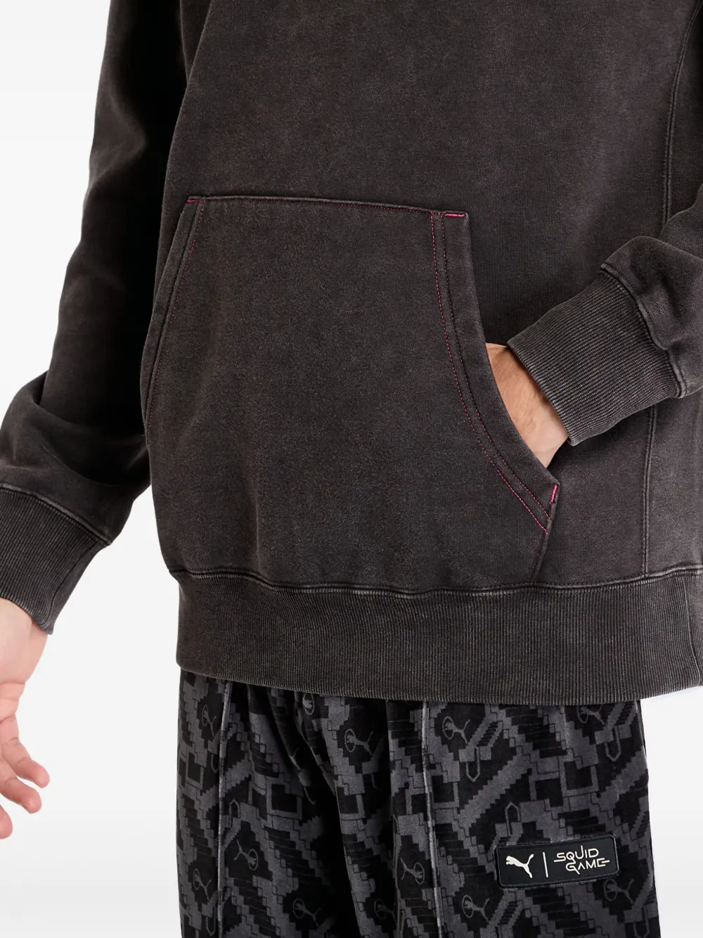 PUMA x Squid Game hoodie van katoenen blend Zwart