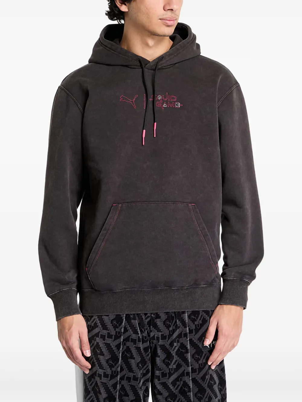 PUMA x Squid Game cotton-blend hoodie | Black | Image 1