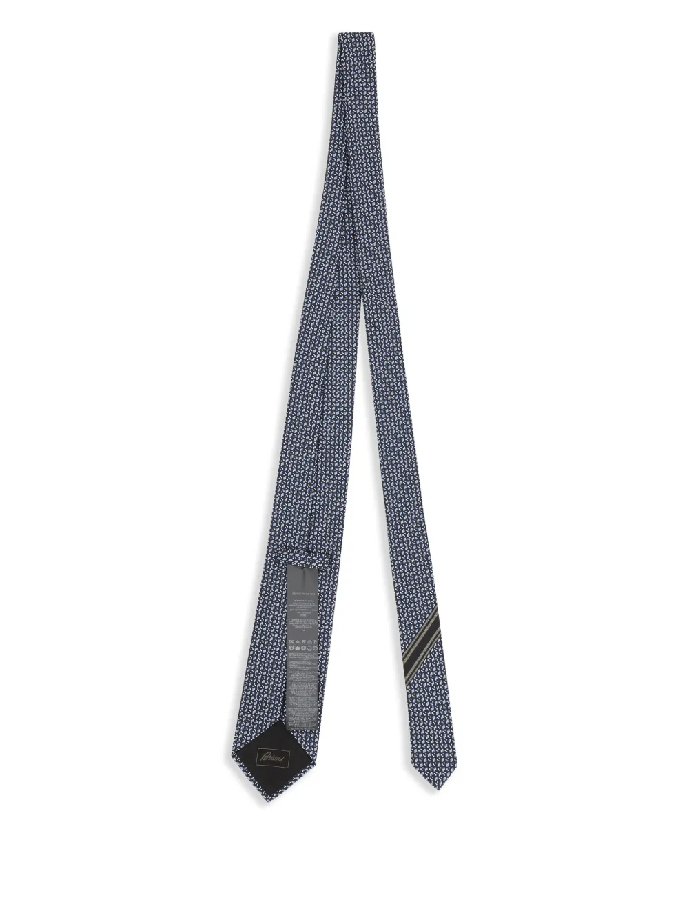 Brioni jacquard silk tie - Zwart