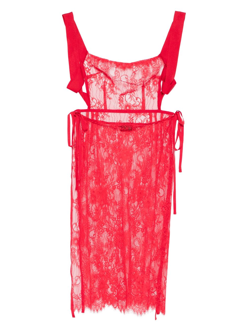 Alchemy Lia midi-jurk - Rood