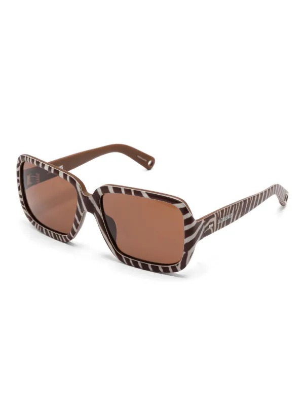 Jacquemus Cabana Sunglasses | Brown | FARFETCH BN display picture 2