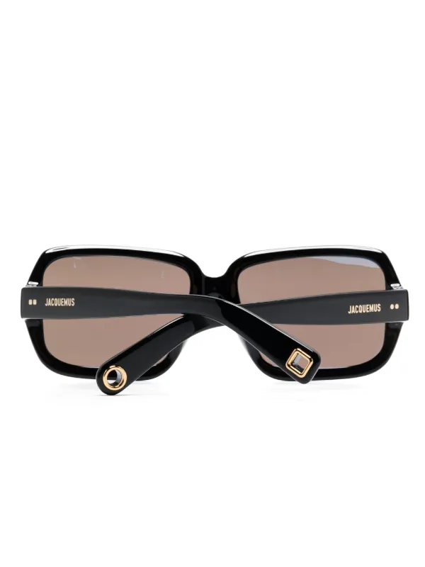Jacquemus Cabana square-frame Sunglasses | Black | FARFETCH