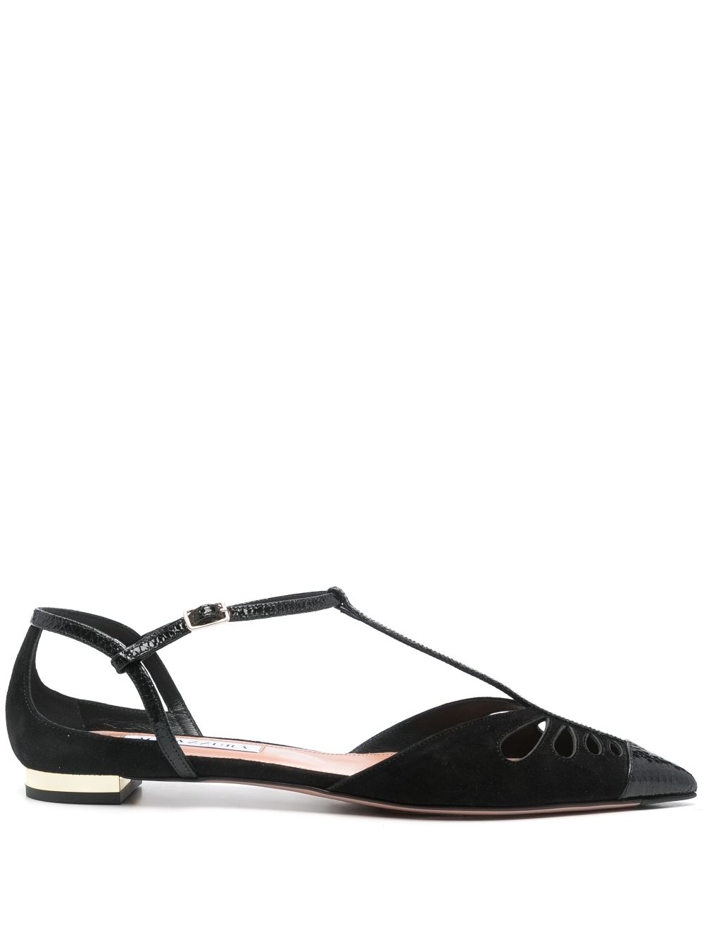 Aquazzura Camille flat pumps - Black