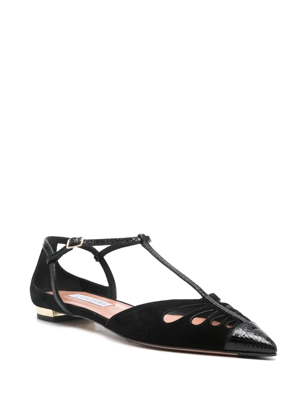 Aquazzura Camille flat pumps - Black