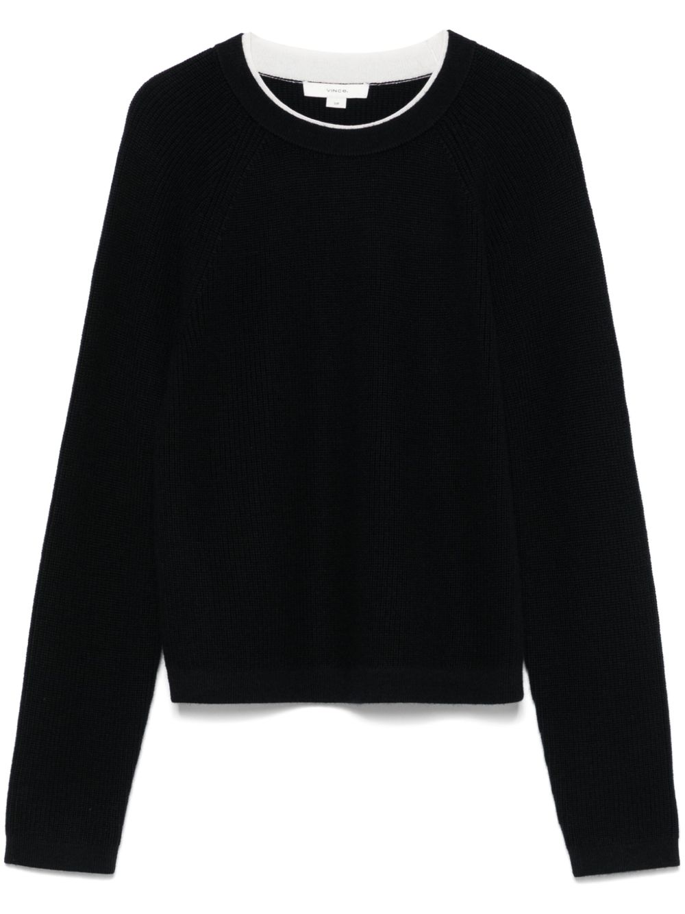 contrasting-trim sweater