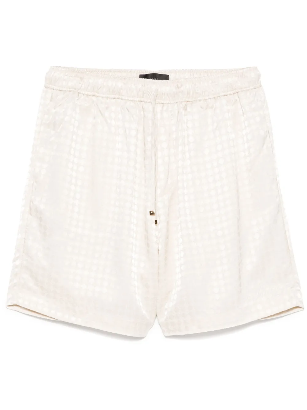 AMIRI Ma Quad shorts met jacquard Beige