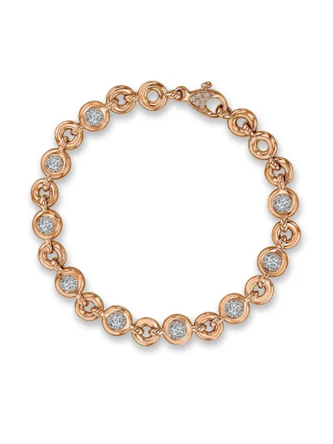 Pragnell 18kt rose gold RockChain diamond bracelet