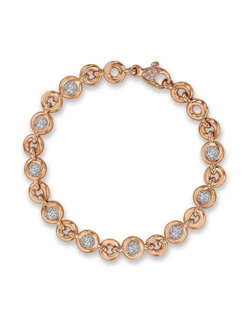 Bracelet RockChain en or 18ct pavé de diamants - Pragnell - Modalova