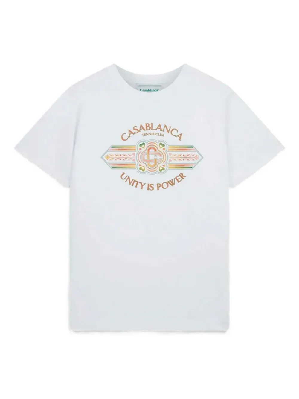 Casablanca Unity Is Power "White" T-shirt | White | Image 1
