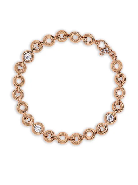 Pragnell pulsera RockChain en oro rosa de 18kt con diamantes