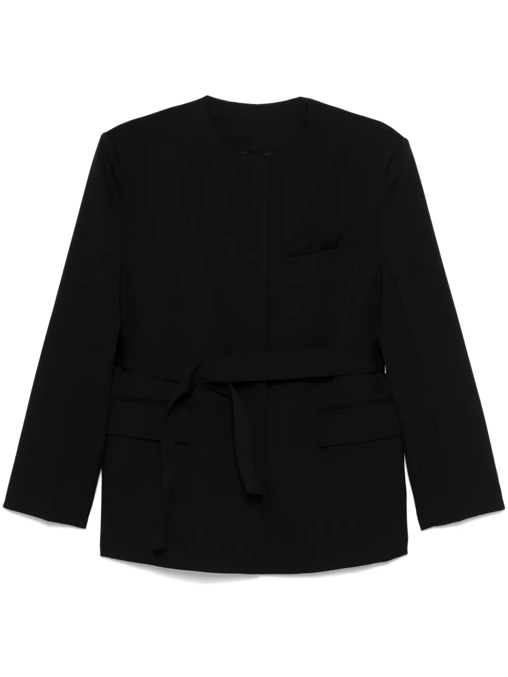 belted blazer