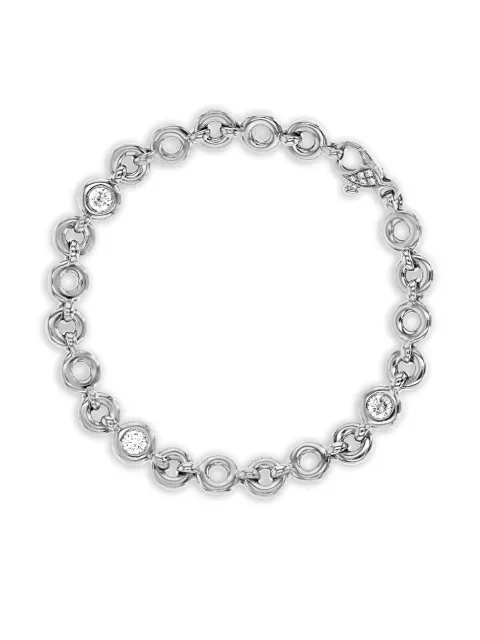 Pragnell pulsera RockChain en oro blanco de 18kt con diamantes